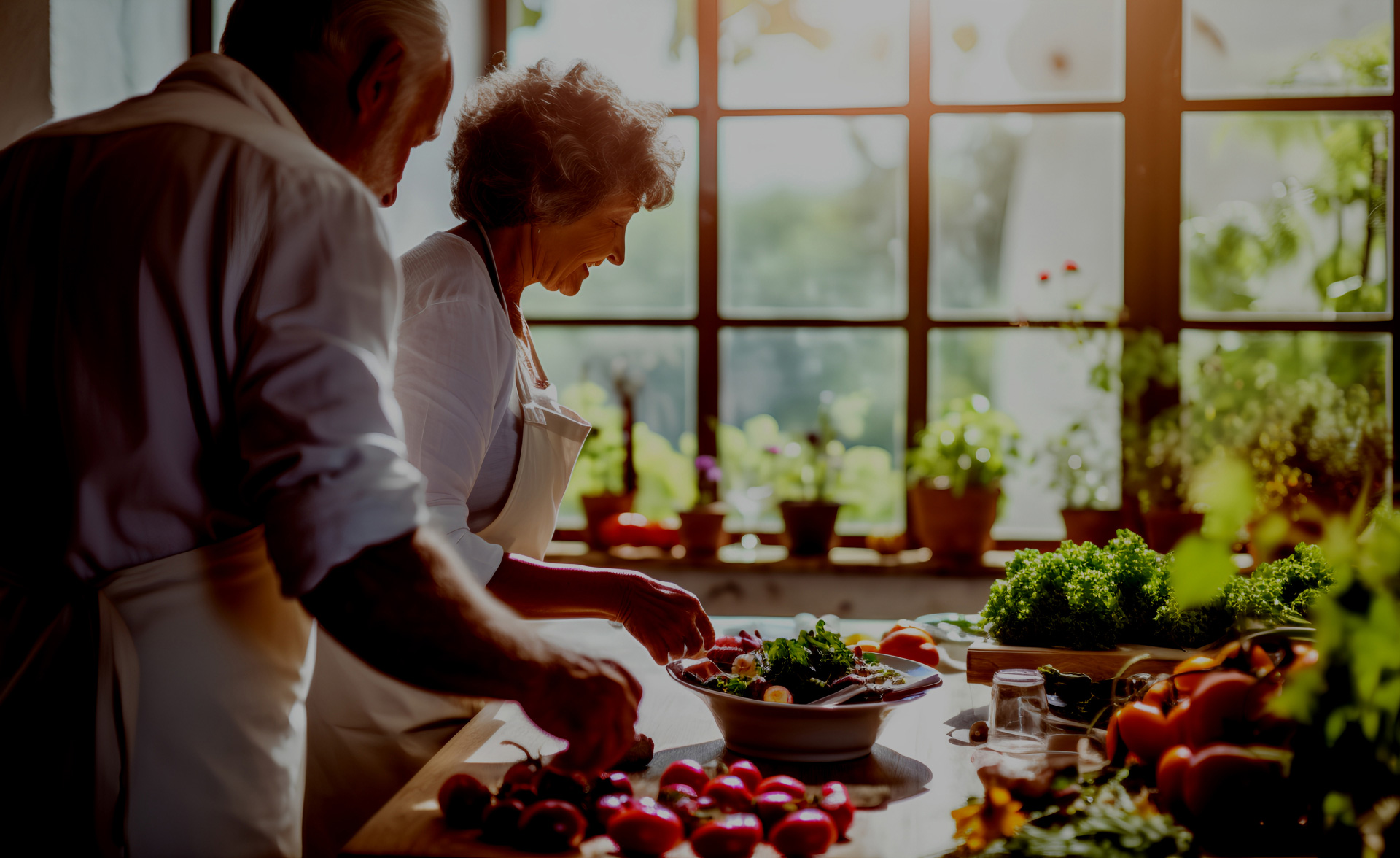 Chefs working in a kitchen